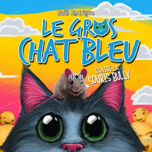 Gros chat Bleu - contre la souris Bully