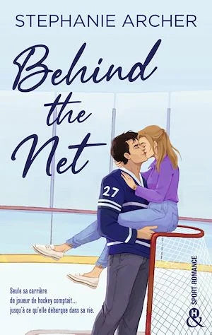 Behind the net