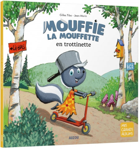 Mouffie la moufette en trottinette