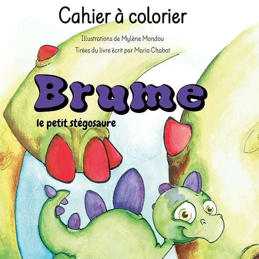 Brume le petit stégosaure - cahier à colorier