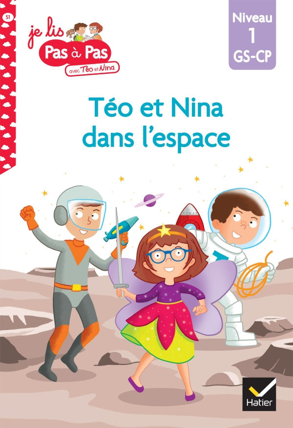 Téo et Nina dans l'espace Collection Je lis pas à pas